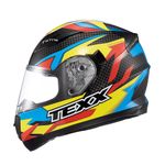 Capacete Texx Strike Ride Azul Verde Vermelho Preto 