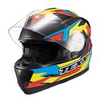 Capacete Texx Strike Ride Azul Verde Vermelho Preto 