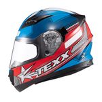 Capacete Texx Strike Superstar Azul Vermelho Branco 