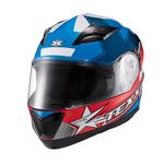 Capacete Texx Strike Superstar Azul Vermelho Branco 