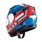 Capacete Texx Strike Superstar Azul Vermelho Branco 