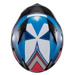 Capacete Texx Strike Superstar Azul Vermelho Branco 