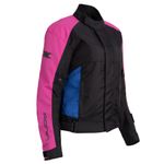 Jaqueta Texx Ronin V2 Ld Feminina Preto Rosa Azul