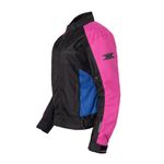 Jaqueta Texx Ronin V2 Ld Feminina Preto Rosa Azul