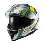 Capacete Texx Fechado Kaiman Flag Brasil