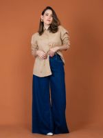 Camisa Feminina em Chambray Bordada Aghata