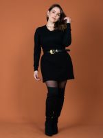 Saia Feminina Lã Batida Curta Liz