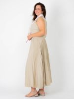 Saia Feminina Midi Plissada July