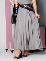 Saia Feminina Midi Plissada July