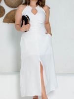 Vestido Midi com Fenda Frontal Vanessa