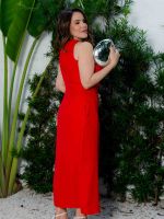 Vestido Midi com Fenda Frontal Vanessa