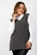 Colete Feminino Tricô Alongado Elisa
