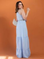 Vestido Longo com Detalhe Cut Out Aurora