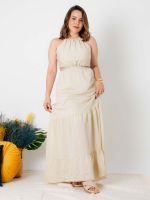 Vestido Longo com Detalhe Cut Out Aurora
