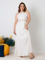 Vestido Longo com Detalhe Cut Out Aurora