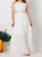 Vestido Longo com Detalhe Cut Out Aurora