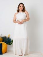 Vestido Longo com Detalhe Cut Out Aurora