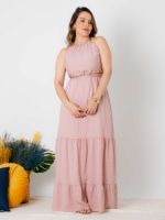Vestido Longo com Detalhe Cut Out Aurora