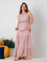 Vestido Longo com Detalhe Cut Out Aurora
