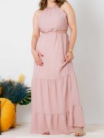 Vestido Longo com Detalhe Cut Out Aurora