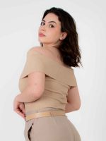 Blusa Feminina Modal Ombro a Ombro Tânia