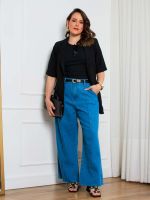 Calça Jeans Pantacourt Barcelona