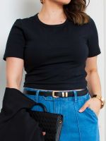 Blusa Cropped Manga Curta Amalfi