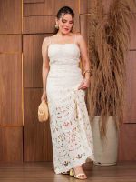 Vestido Midi em Renda Guipir Cancún