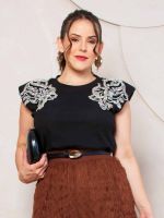 Blusa Muscle Tee com Bordado Cannes