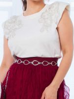 Blusa Muscle Tee com Bordado Cannes