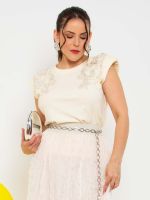 Blusa Muscle Tee com Bordado Cannes