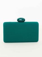 Clutch Texturizada com Fecho Acrílico Aruba