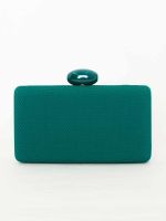 Clutch Texturizada com Fecho Acrílico Aruba