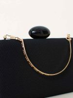 Clutch Texturizada com Fecho Acrílico Aruba