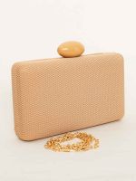 Clutch Texturizada com Fecho Acrílico Aruba
