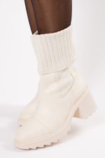 Bota Meia Feminina Tratorada com Cano Stretch Giu