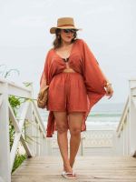 Saída de Praia Oversized com Shorts Cancún