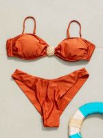Conjunto Bíquini  com Pingente Orgânico e Saída Trancoso