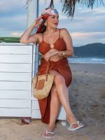 Conjunto Bíquini  com Pingente Orgânico e Saída Trancoso