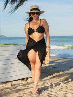 Conjunto Bíquini  com Pingente Orgânico e Saída Trancoso