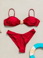 Conjunto Bíquini  com Pingente Orgânico e Saída Trancoso