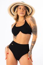 Calcinha Biquíni Hot Pants Tulum Preto