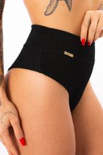 Calcinha Biquíni Hot Pants Tulum Preto