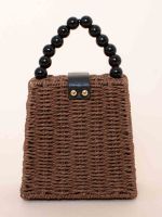 Bolsa de Palha com Alça de Miçangas Marina
