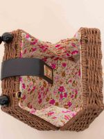 Bolsa de Palha com Alça de Miçangas Marina