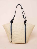 Bolsa de Palha com Alça em Courino Nara