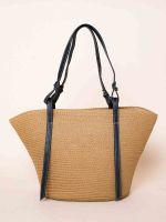 Bolsa de Palha com Alça em Courino Nara