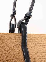 Bolsa de Palha com Alça em Courino Nara