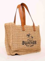 Bolsa de Palha com Bordado Summer Lara