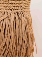 Bolsa de Palha com Franjas Marina